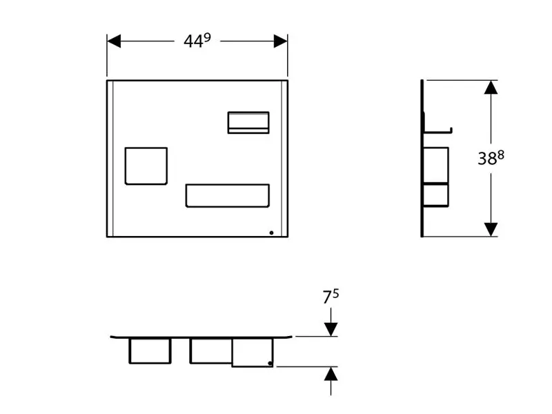 Geberit - Equipment and accessories - Fürdőszobapolc - 500.649.16.1 – 2. kép