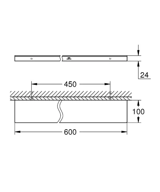 Grohe - Allure - Fürdőszobapolc - 40965GL1 – 2. kép