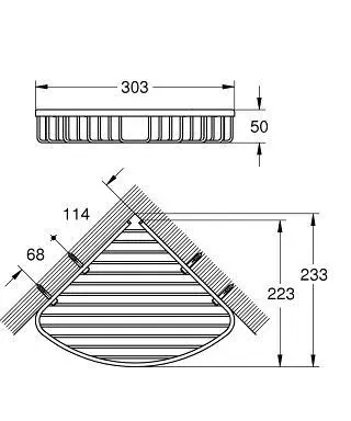 Grohe - BauCosmopolitan - Fürdőszobapolc - 40663001 – 2. kép