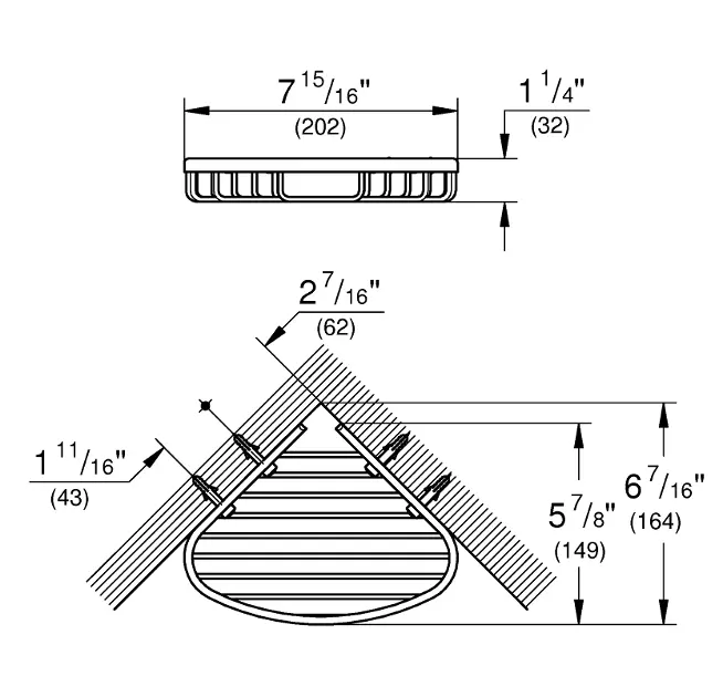 Grohe - BauCosmopolitan - Fürdőszobapolc - 40664001 – 2. kép