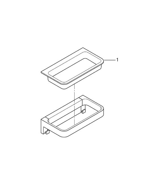 Grohe - QuickFix Start Cube - Fürdőszobapolc - 41107000 – 3. kép