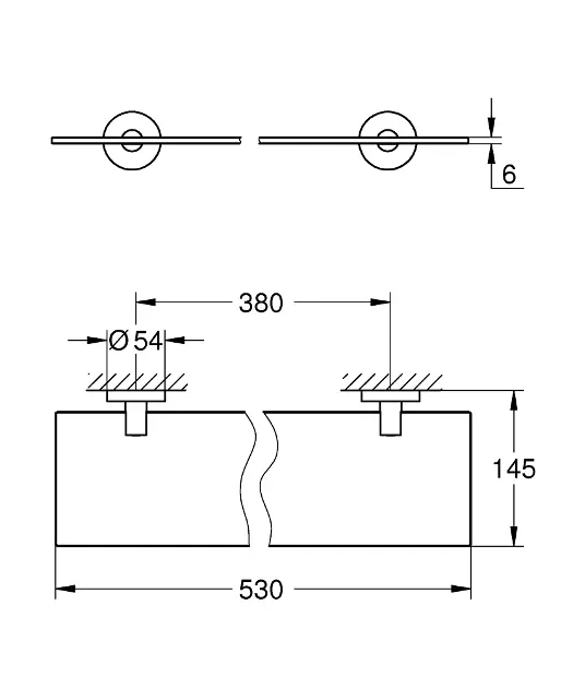 Grohe - QuickFix Start - Fürdőszobapolc - 41202000 – 2. kép