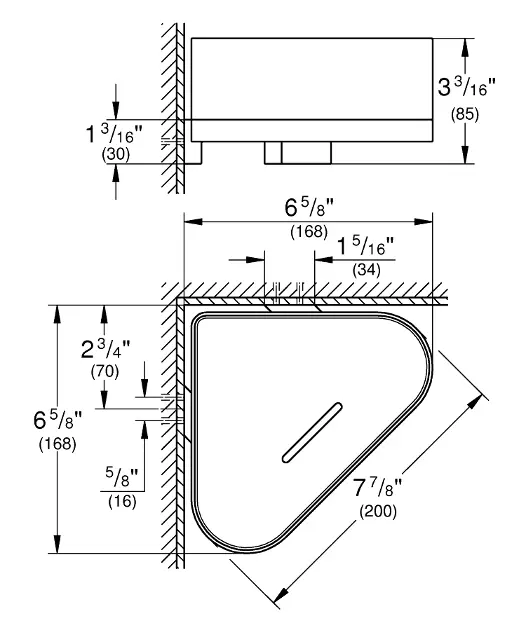 Grohe - Selection - Fürdőszobapolc - 41038000 – 2. kép