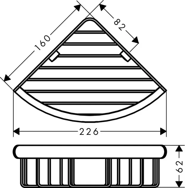Hansgrohe - Logis Universal - Fürdőszobapolc - 41710000 – 2. kép