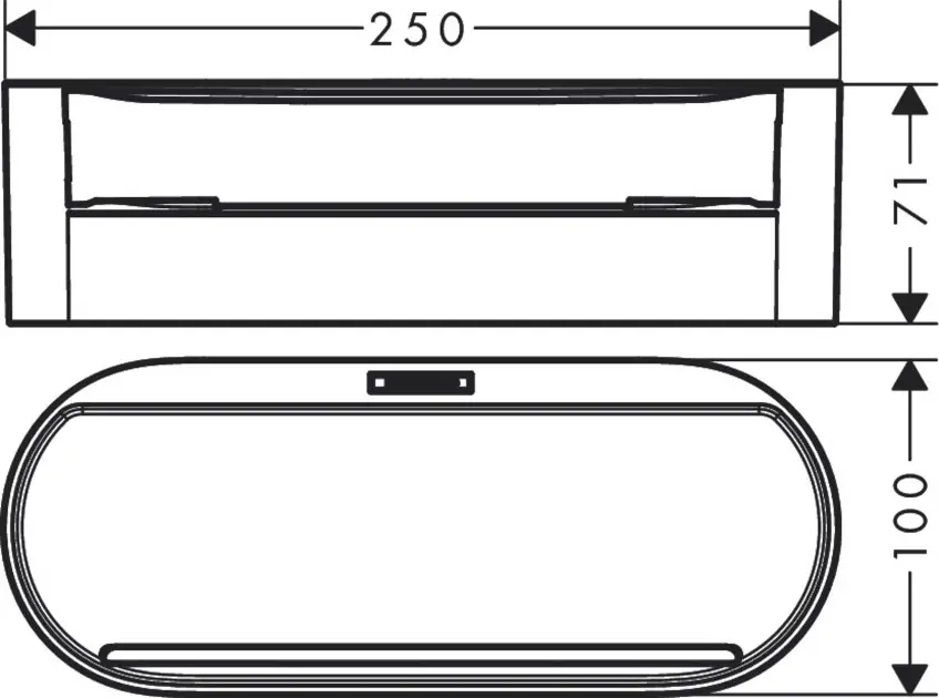 Hansgrohe - WallStoris - Fürdőszobapolc - 27912700 – 2. kép