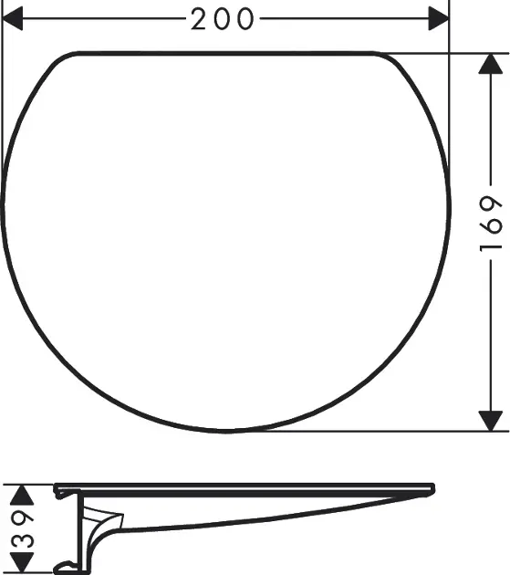 Hansgrohe - WallStoris - Fürdőszobapolc - 27915700 – 2. kép