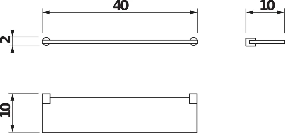 Jika - Basic - Fürdőszobapolc - H3853A10040001 – 2. kép