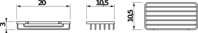 Jika - Generic - Fürdőszobapolc - H3853D30041001 – 2. kép