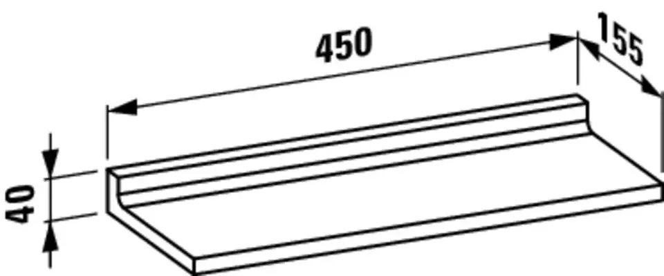 Laufen - Kartell - Fürdőszobapolc - H3853300810001 – 2. kép