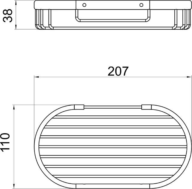 Novaservis - Wireware - Fürdőszobapolc - 6008,0 – 2. kép