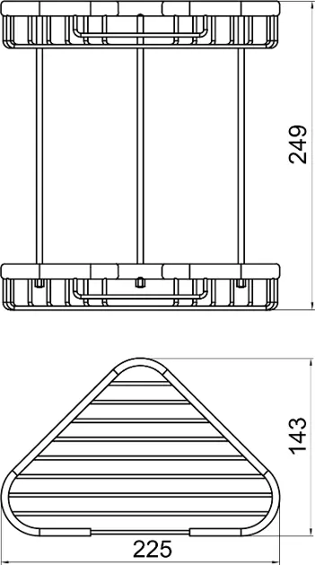 Novaservis - Wireware - Fürdőszobapolc - 6071,0 – 2. kép