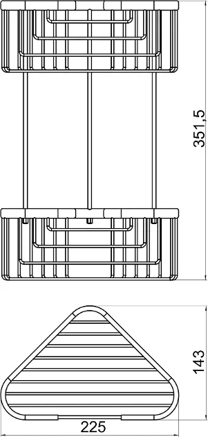 Novaservis - Wireware - Fürdőszobapolc - 6078,0 – 2. kép