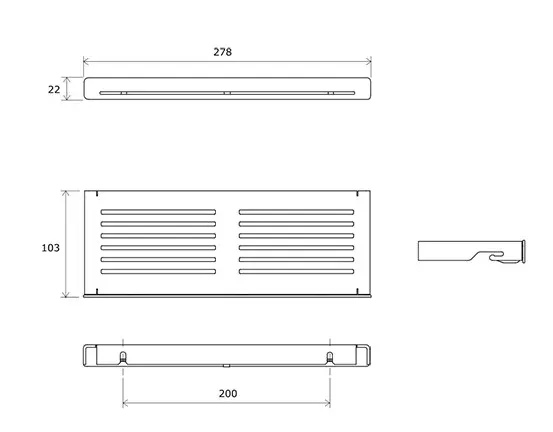 Ravak - Slim - Fürdőszobapolc - X07P575 – 2. kép