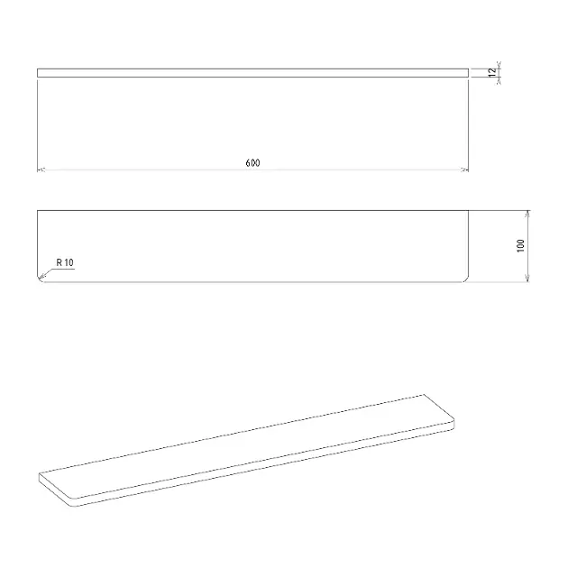 Sapho - Abeline - Fürdőszobapolc - AB600-0101 – 2. kép