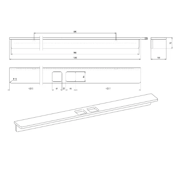 Sapho - Abeline - Fürdőszobapolc - AE102-0101 – 2. kép