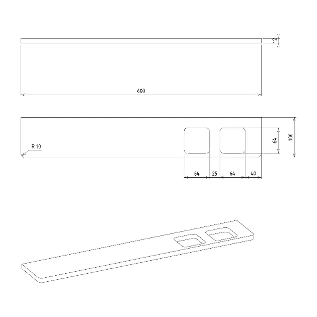 Sapho - Abeline - Fürdőszobapolc - AE602-0101-03 – 2. kép