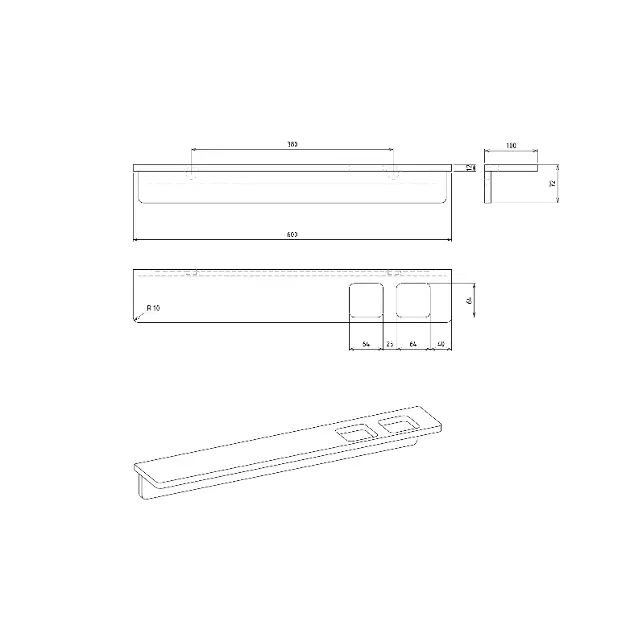 Sapho - Abeline - Fürdőszobapolc - AE602-0101 – 2. kép