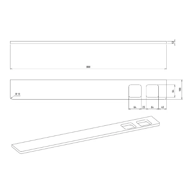 Sapho - Abeline - Fürdőszobapolc - AE802-0101-02 – 2. kép