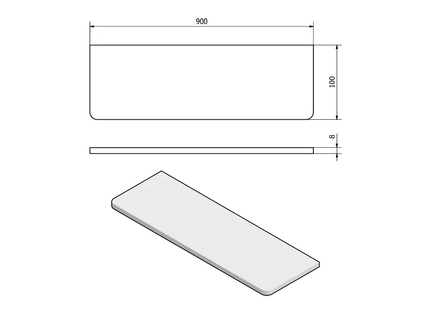 Sapho - Accessories - Fürdőszobapolc - 22485 – 2. kép