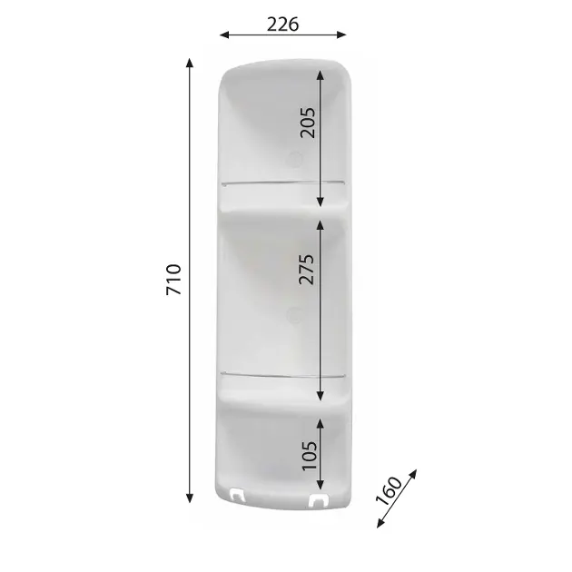 Sapho - Gedy Bathroom accessories - Fürdőszobapolc - 7081 – 2. kép