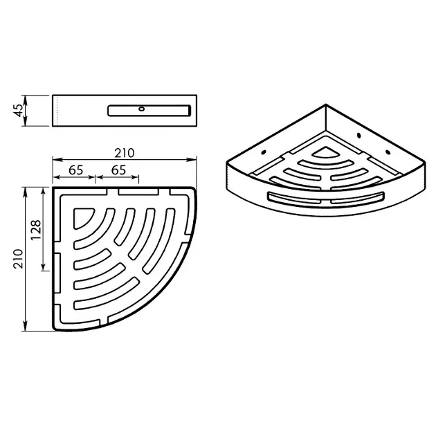Sapho - Gedy Smart - Fürdőszobapolc - 247988 – 2. kép