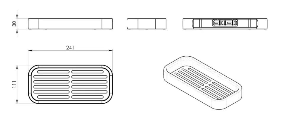 Sapho - Gedy Smart - Fürdőszobapolc - 3218 – 2. kép