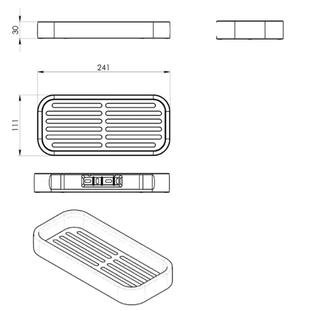 Sapho - Gedy Smart - Fürdőszobapolc - 321814 – 2. kép