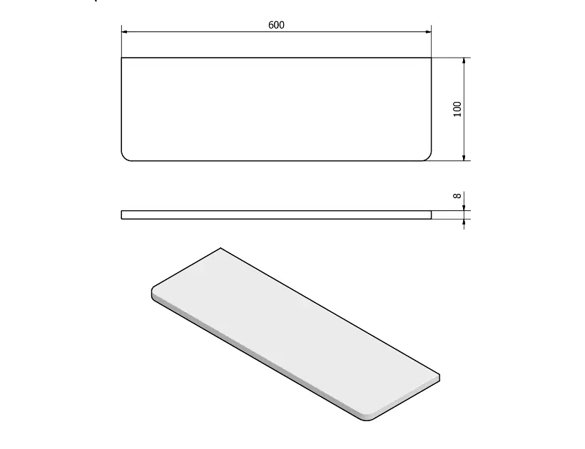 Sapho - Pirenei - Fürdőszobapolc - MY009-04 – 2. kép