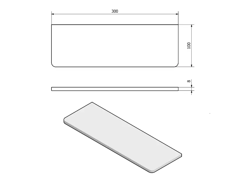 Sapho - Pirenei - Fürdőszobapolc - MY009B-02 – 2. kép