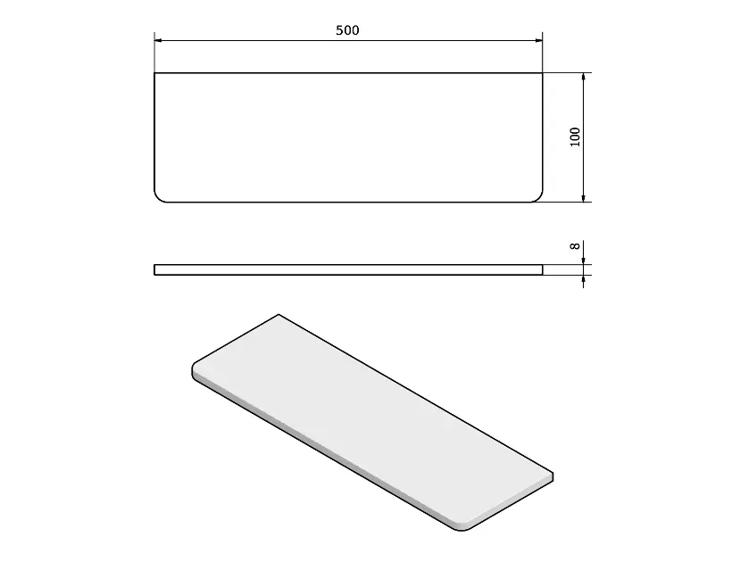 Sapho - Pirenei - Fürdőszobapolc - MY009B-03 – 2. kép
