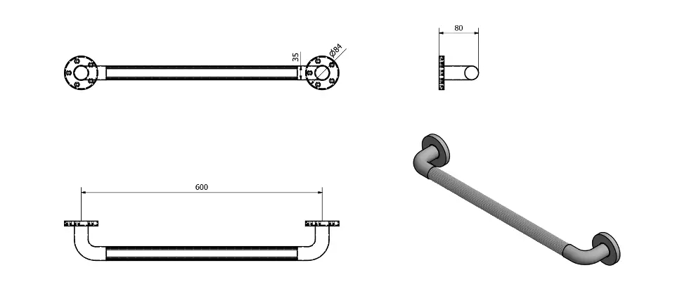 Aqualine - Equipment and accessories - Kapaszkodó - MD360 – 2. kép