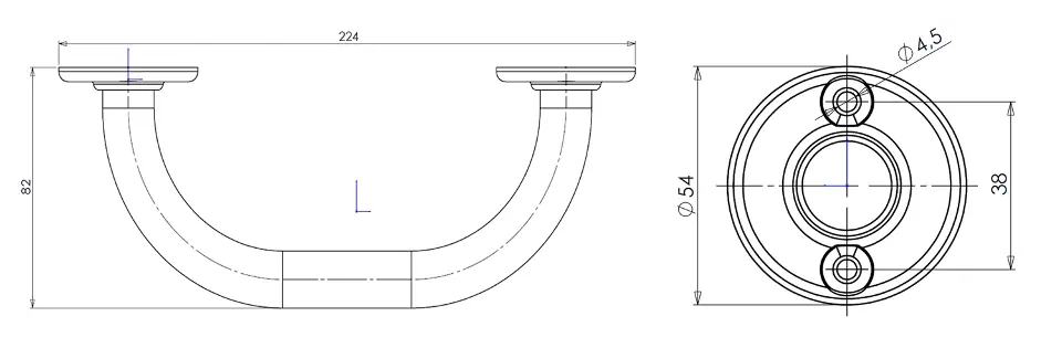Aqualine - White Line - Kapaszkodó - 8005 – 2. kép