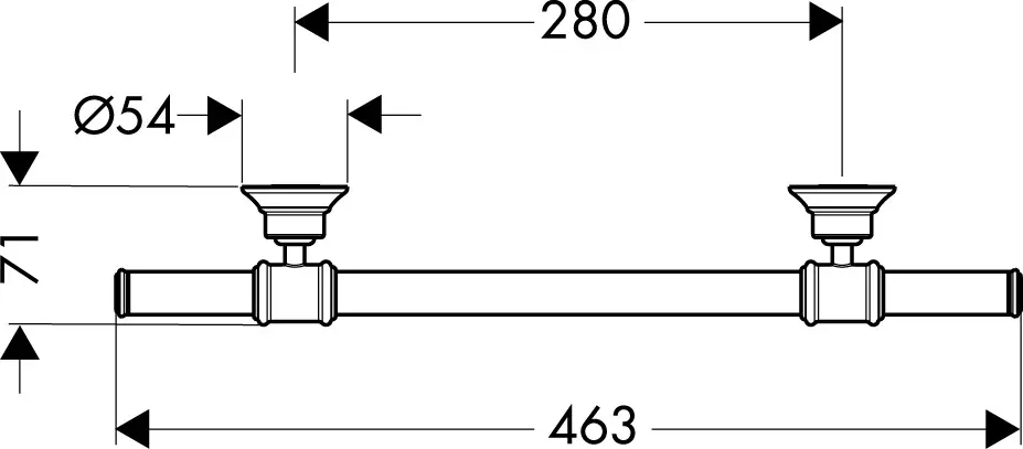 Axor - Montreux - Kapaszkodó - 42030000 – 2. kép