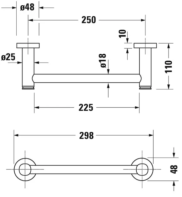 Duravit - D-Code - Kapaszkodó - 0099141000 – 2. kép