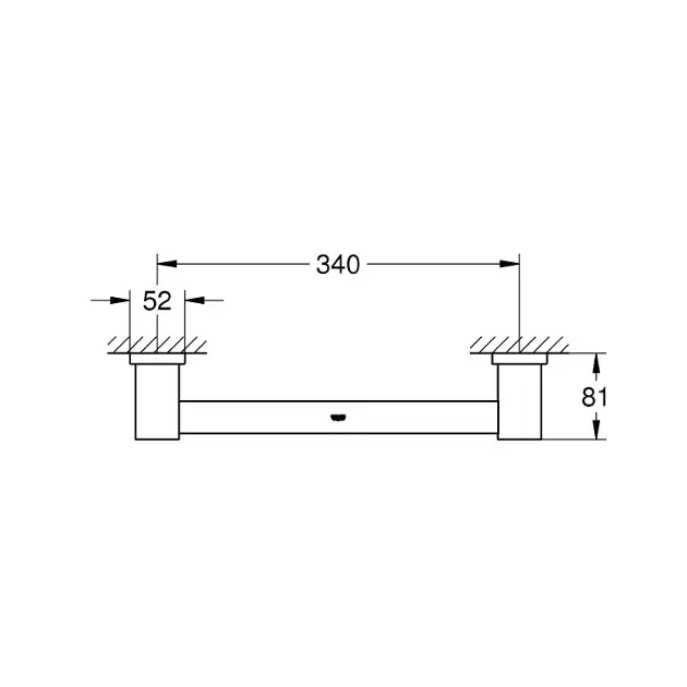 Grohe - Essentials Cube - Kapaszkodó - 40514AL1 – 2. kép