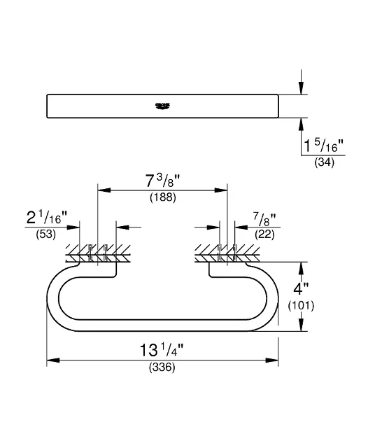 Grohe - Selection - Kapaszkodó - 41064AL0 – 2. kép