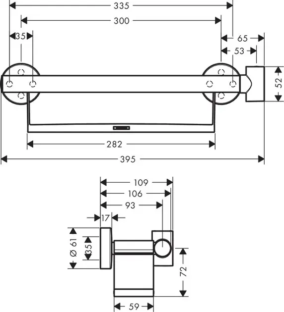 Hansgrohe - Raindance Select S - Kapaszkodó - 26328400 – 2. kép