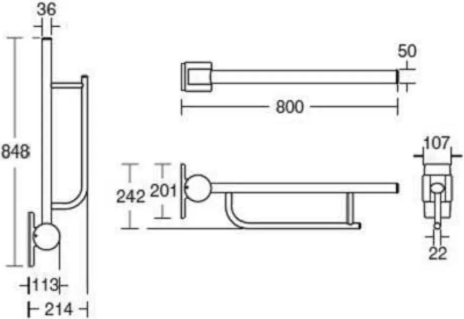 Ideal Standard - Contour 21 - Kapaszkodó - S6360MY – 2. kép