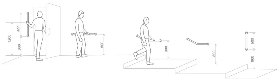 Sapho - Bathroom furnishings - Kapaszkodó - XH512W – 4. kép