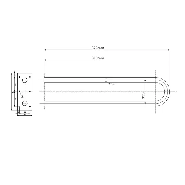 Sapho - Bathroom furnishings - Kapaszkodó - XH540W – 2. kép