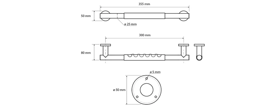 Sapho - X-Round - Kapaszkodó - XR504 – 2. kép
