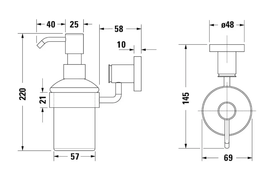 Duravit - D-Code - Szappanadagoló - 0099164600 – 2. kép