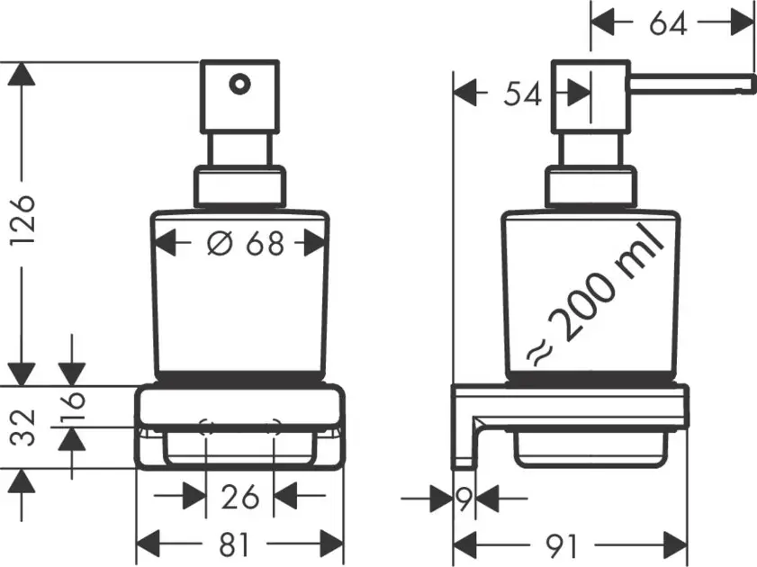 Hansgrohe - AddStoris - Szappanadagoló - 41745000 – 2. kép