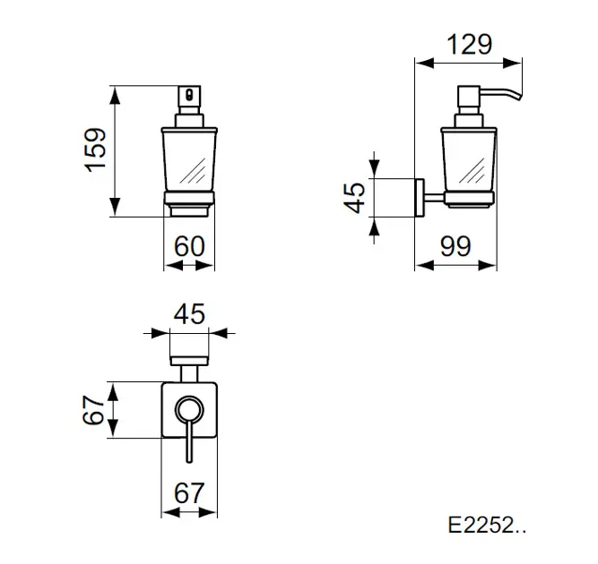 Ideal Standard - IOM Square - Szappanadagoló - E2252AA – 2. kép