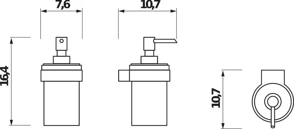 Jika - Pure - Szappanadagoló - H3833B20041001 – 2. kép