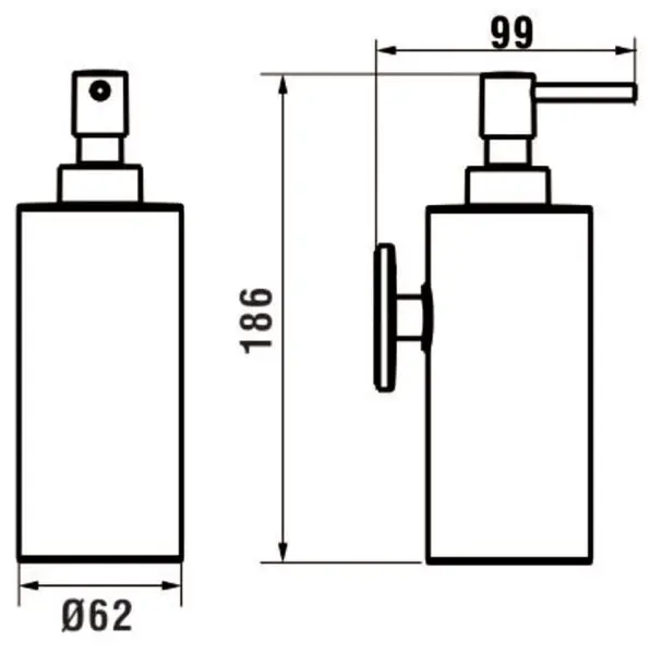 Laufen - Cana - Szappanadagoló - H3831320040011 – 2. kép