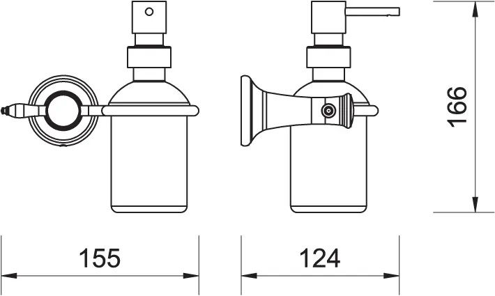 Novaservis - Ferro Antica - Szappanadagoló - AAI34BR – 2. kép