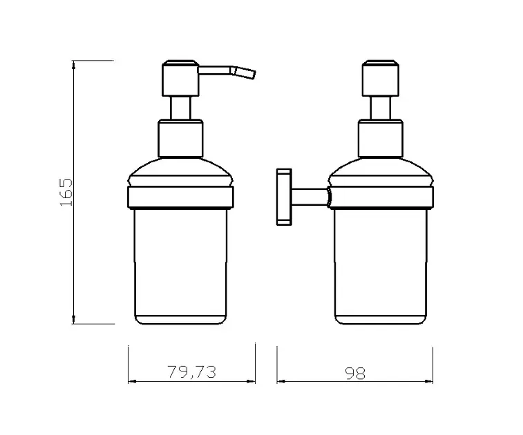 Novaservis - Ferro Greta - Szappanadagoló - AGR34GM – 2. kép