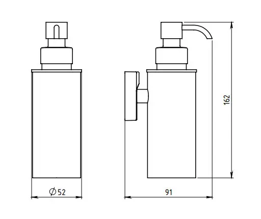 Novaservis - Metalia 12 - Szappanadagoló - 0277,0 – 2. kép