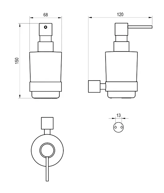 Ravak - Fold - Szappanadagoló - X07P1356 – 2. kép